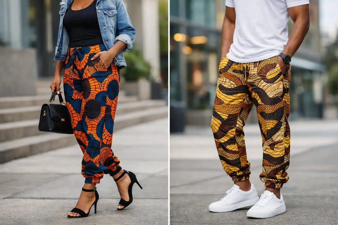 How to Style Ankara Jogger Pants Well