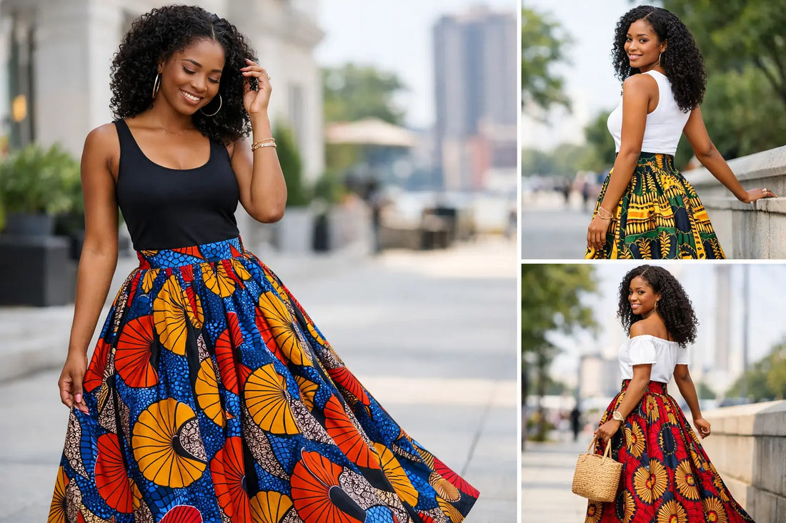 African Print Maxi Skirt Style Ideas