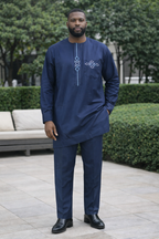 Men’s Danshiki Top and Pant Set – Authentic African Outfit