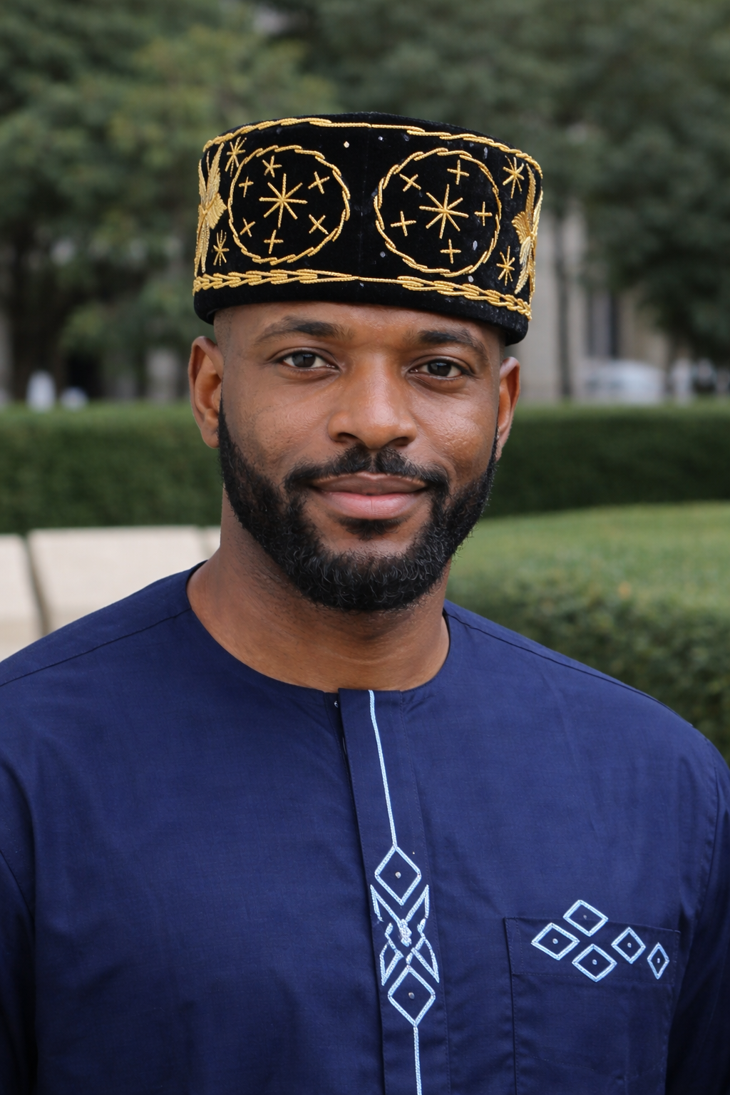 Men’s Traditional African Embroidered Caps – Premium Cultural Headwear