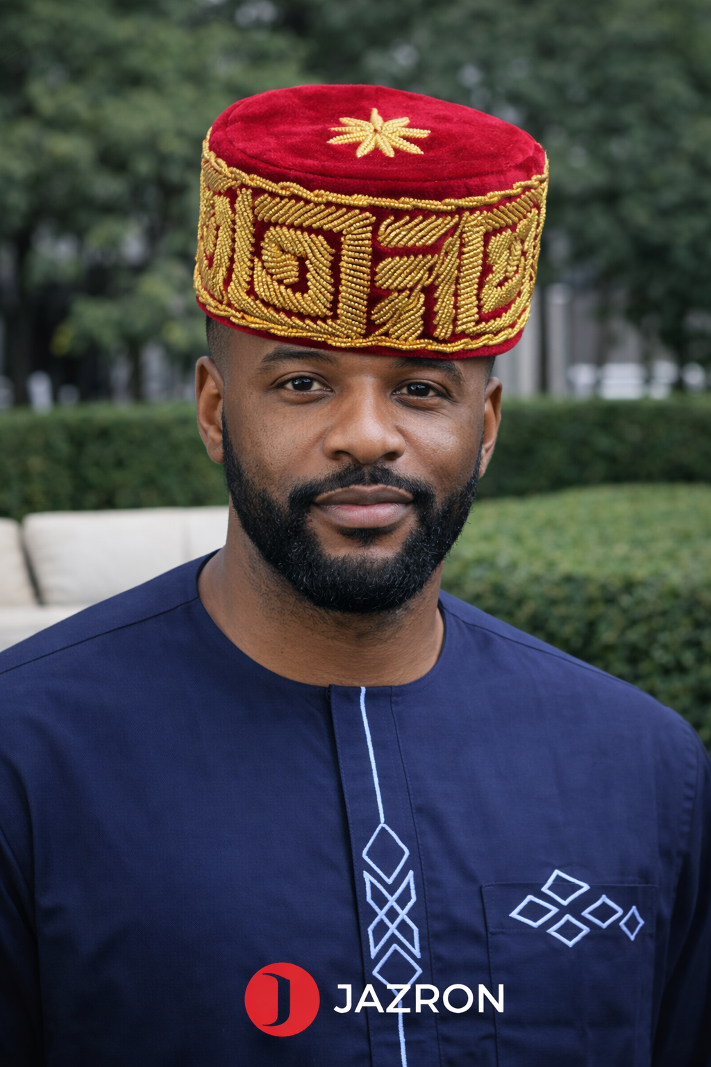 Men’s Traditional African Embroidered Caps – Premium Cultural Headwear