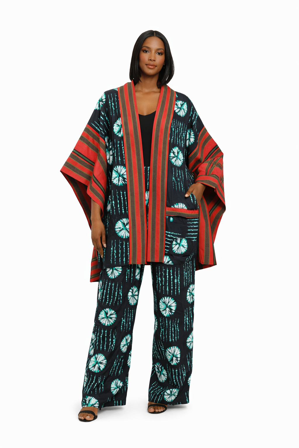 Women’s Kimono Top & Pant Set | Stylish Modern Wear