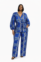 African Print Two-Piece Set for Women | Ankara Shirt & Pants Outfit