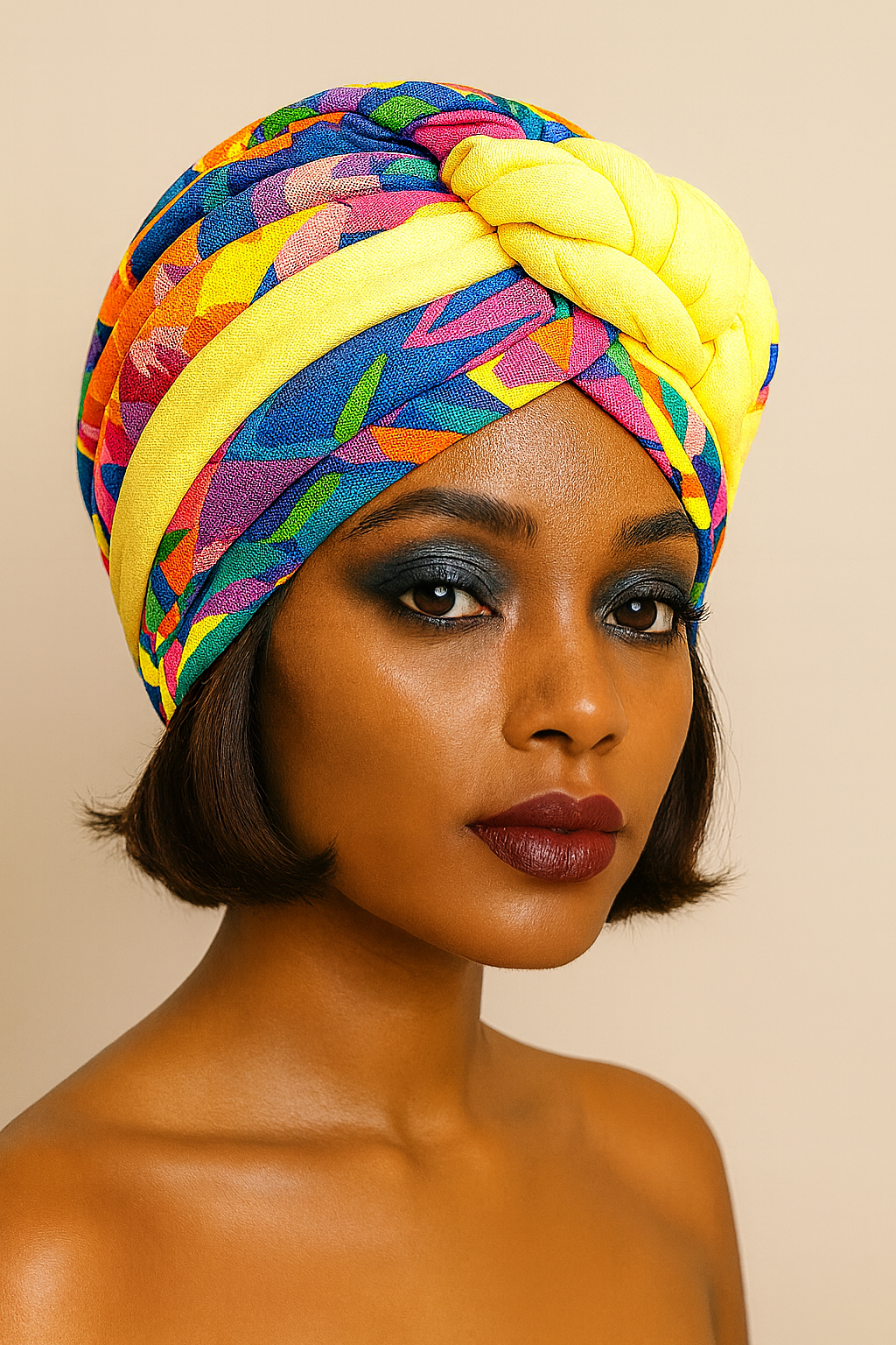 Handmade African Turban for Casual wears for women. Suitable for all weather.