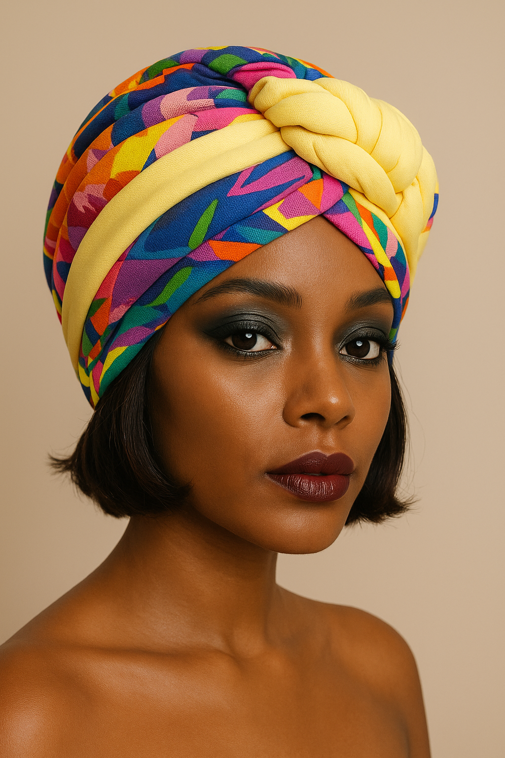 Handmade African Turban for Casual wears for women. Suitable for all weather.