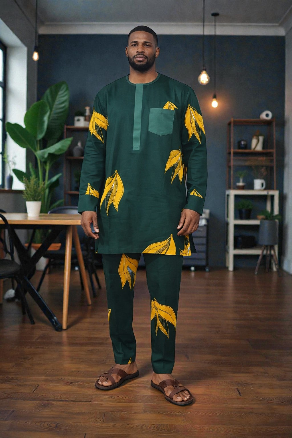 Ankara Danshiki and Pant for Men. Pant and Top for Men