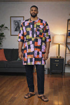 Men’s Danshiki Top – Authentic African Style for the Modern Man