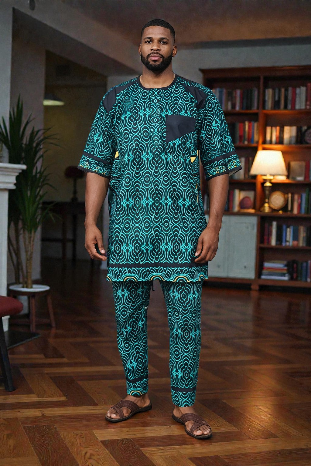 Ankara Danshiki and Pant for Men. Pant and Top for Men