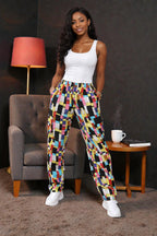African Print Jogger Pants for Women | Ankara High-Waist Pants