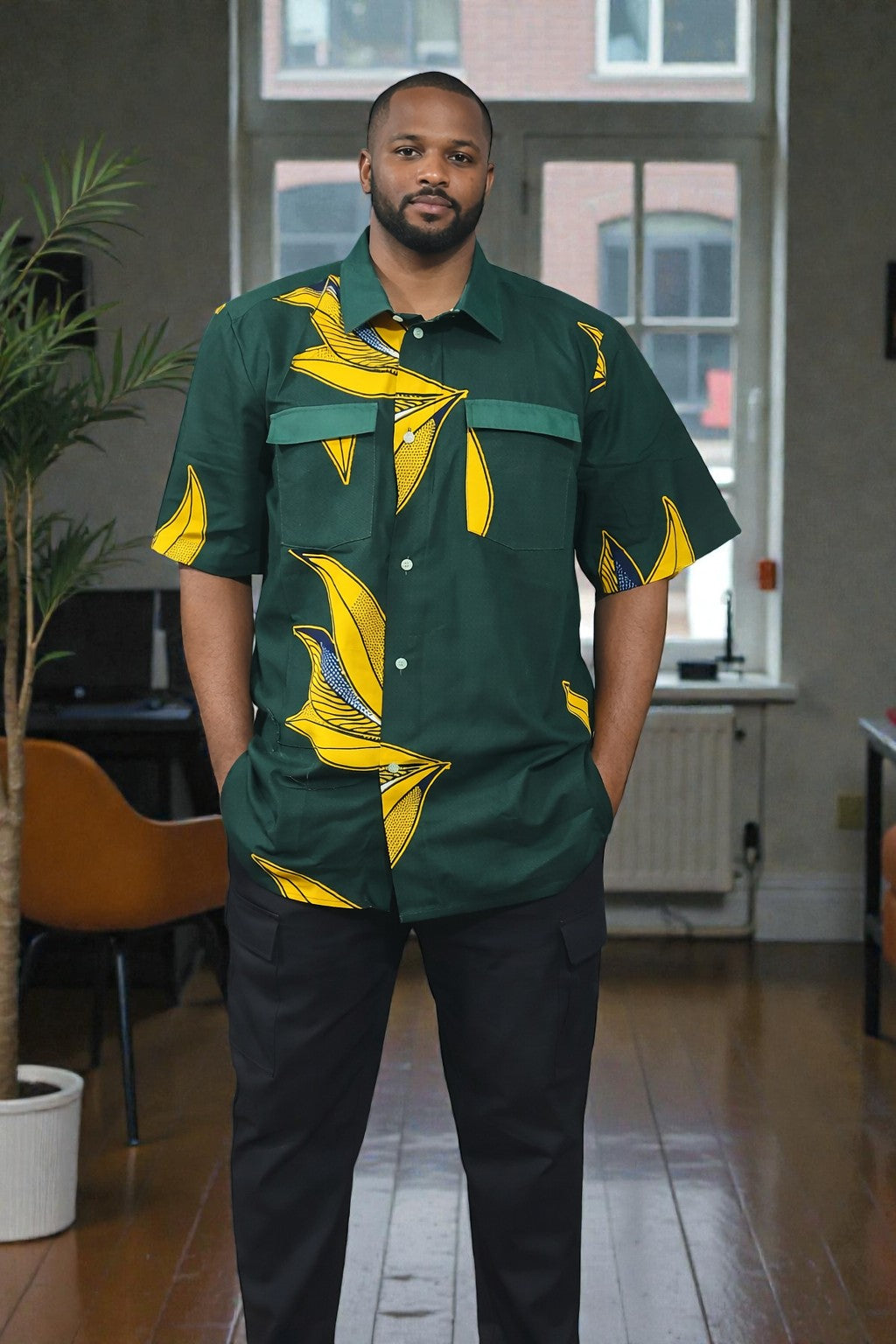 Ankara Shirt for men. Casual wear for men