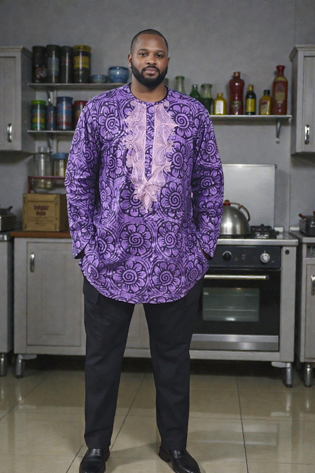 Men’s Danshiki Top – Authentic African Style for the Modern Man