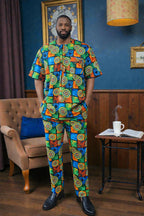 Ankara Danshiki and Pant for Men. Pant and Top for Men