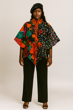 Butterfly Sleeve Ankara Top for women. Suitable to be worn on Pant