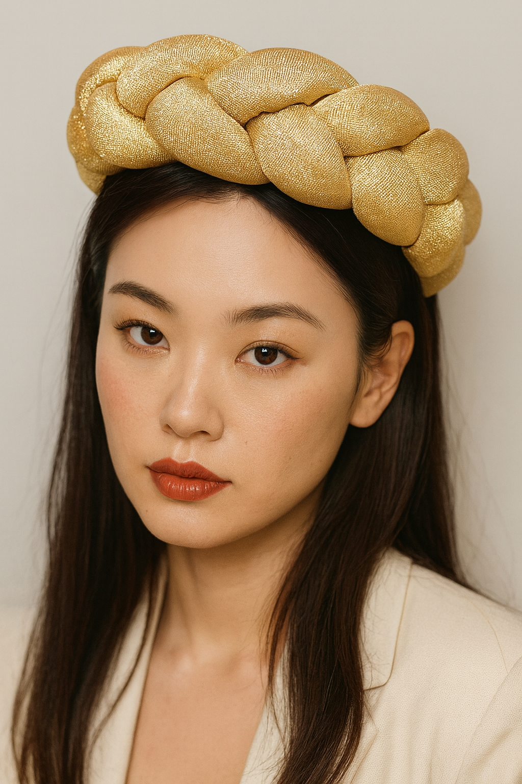 Braided Aso Oke Headband for women