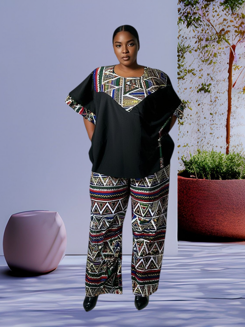 Short Sleeve Top and Pant for women