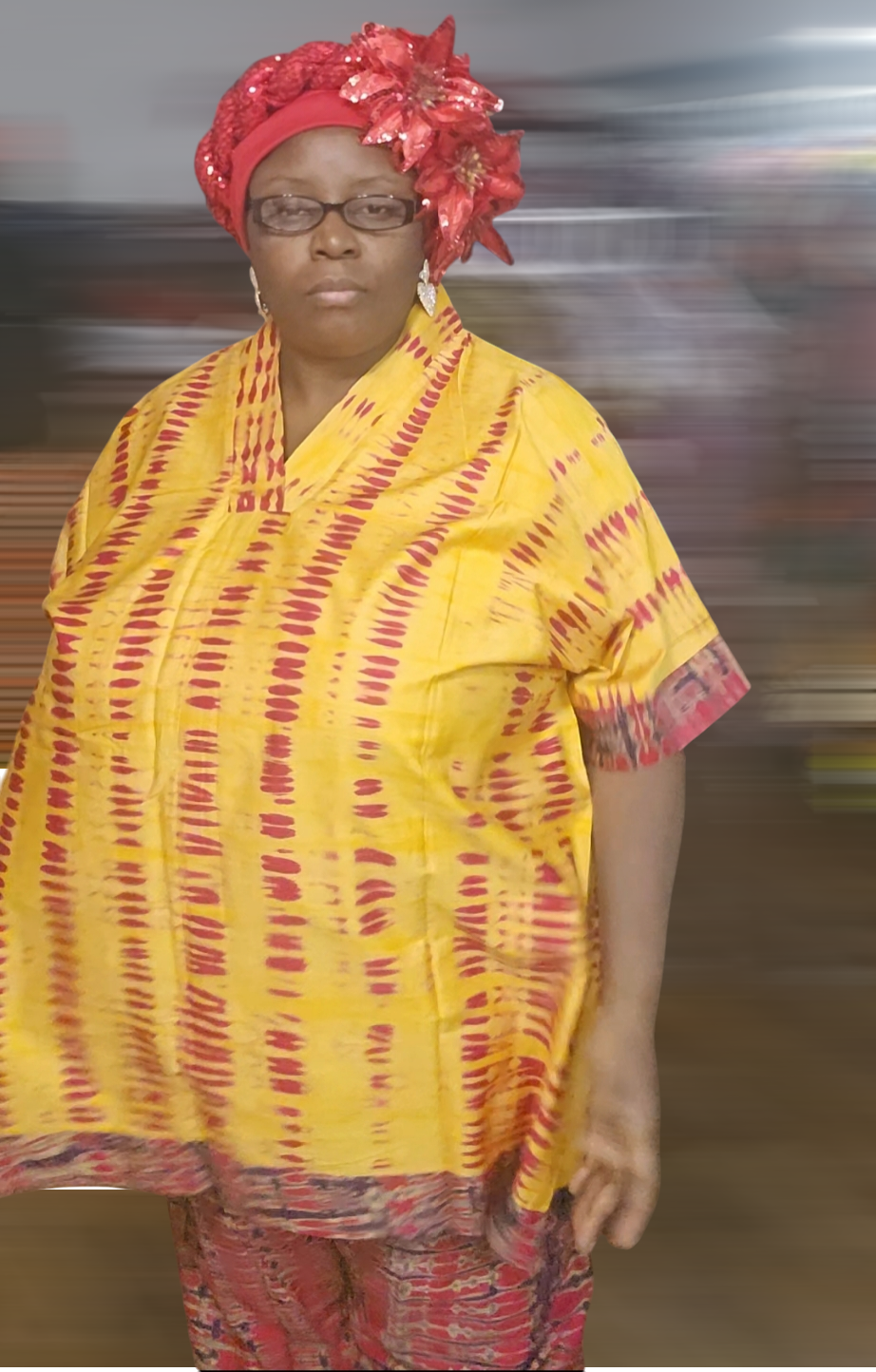 Silk Adire, Tye and Dye top and Pant for women