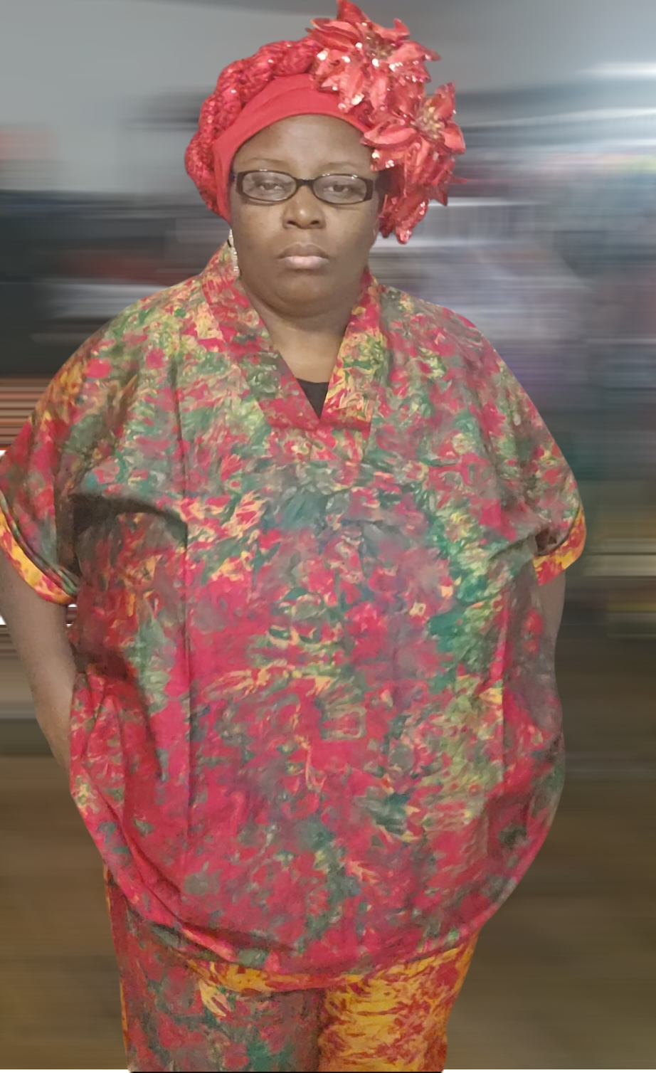 Silk Adire, Tye and Dye top and Pant for women