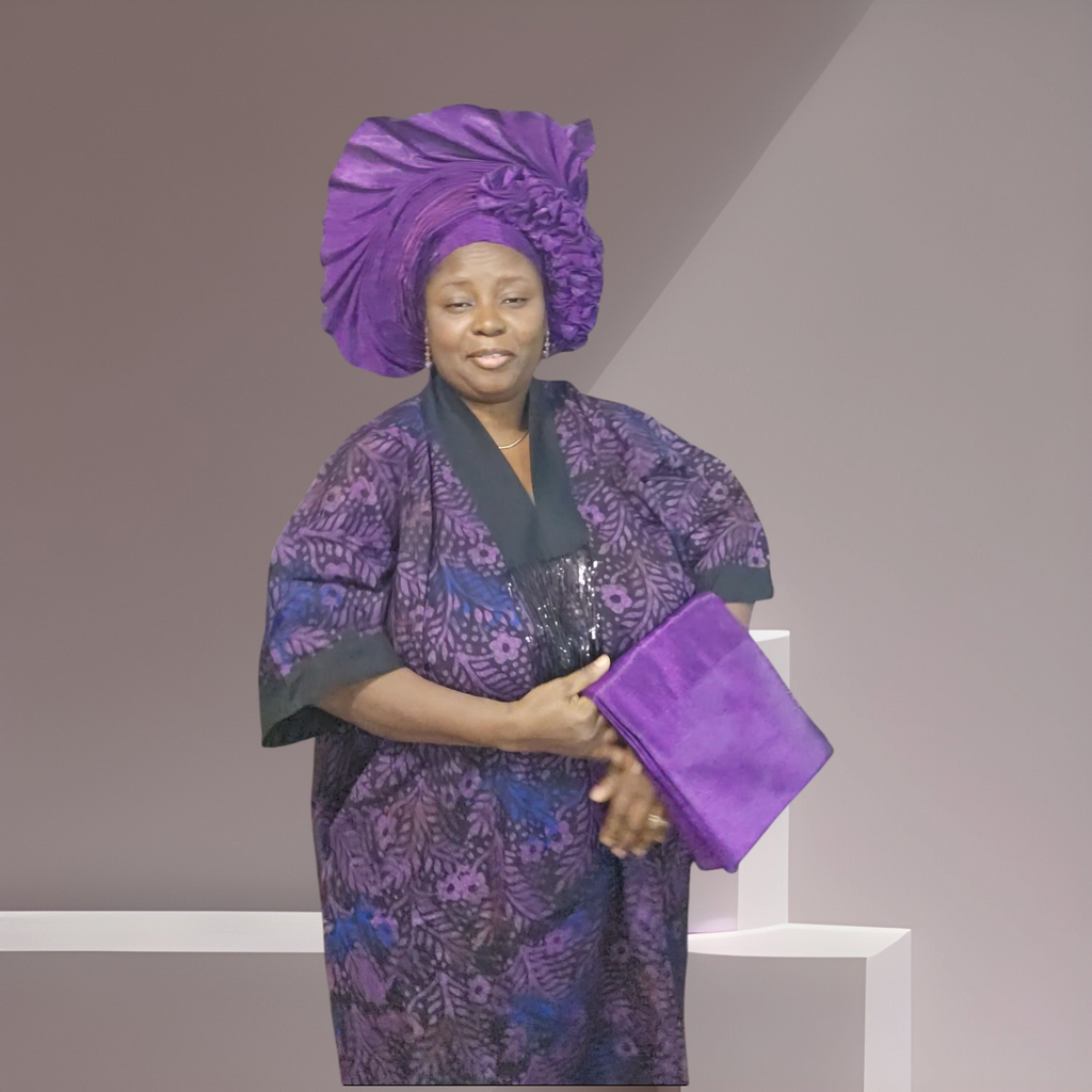 Aso Oke Auto Gele, Pre Tie Head wrap, Party Ready with Shoulder Scarf.