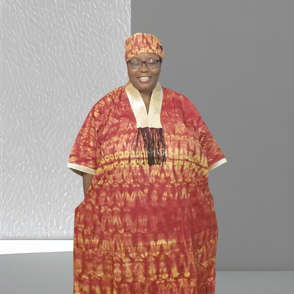 Kampala Kaftan Dress: Long African Bubu Gown, Plus Size, Free wear