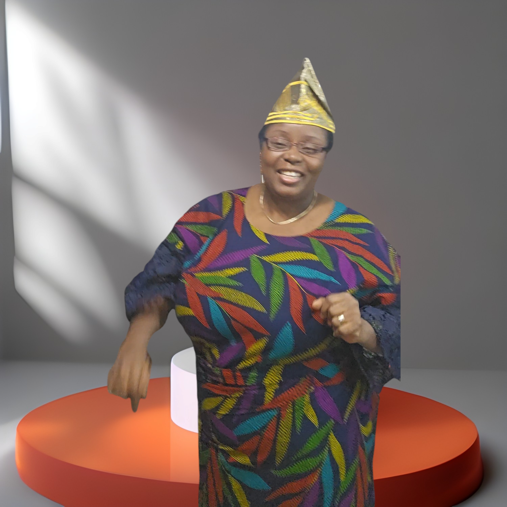 African Ankara Iro and Buba Set: 3-Piece Colorful African Print with lace materials mix for women