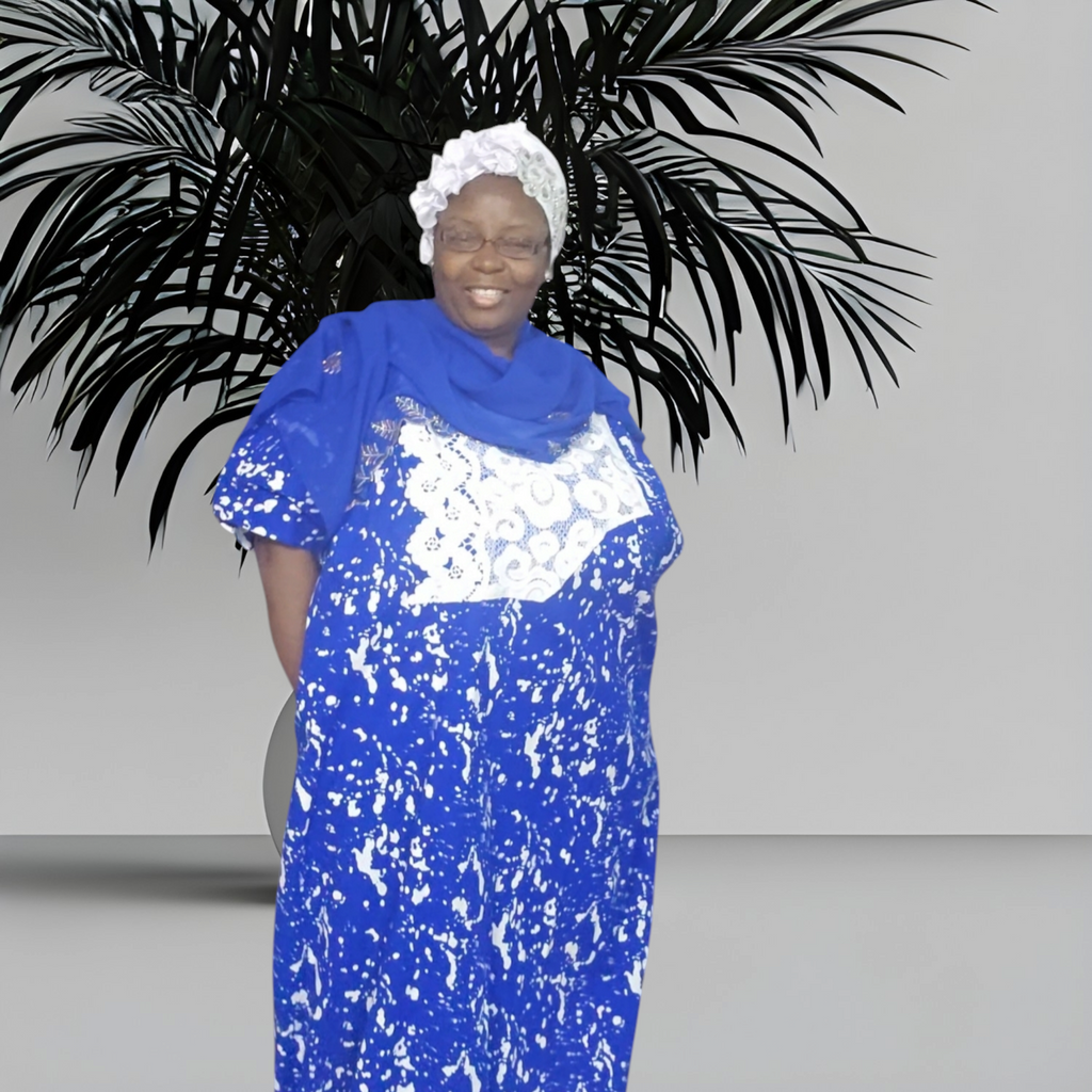 Short Sleeve ankara Bubu Dress for women. Free to wear