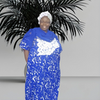 Short Sleeve ankara Bubu Dress for women. Free to wear