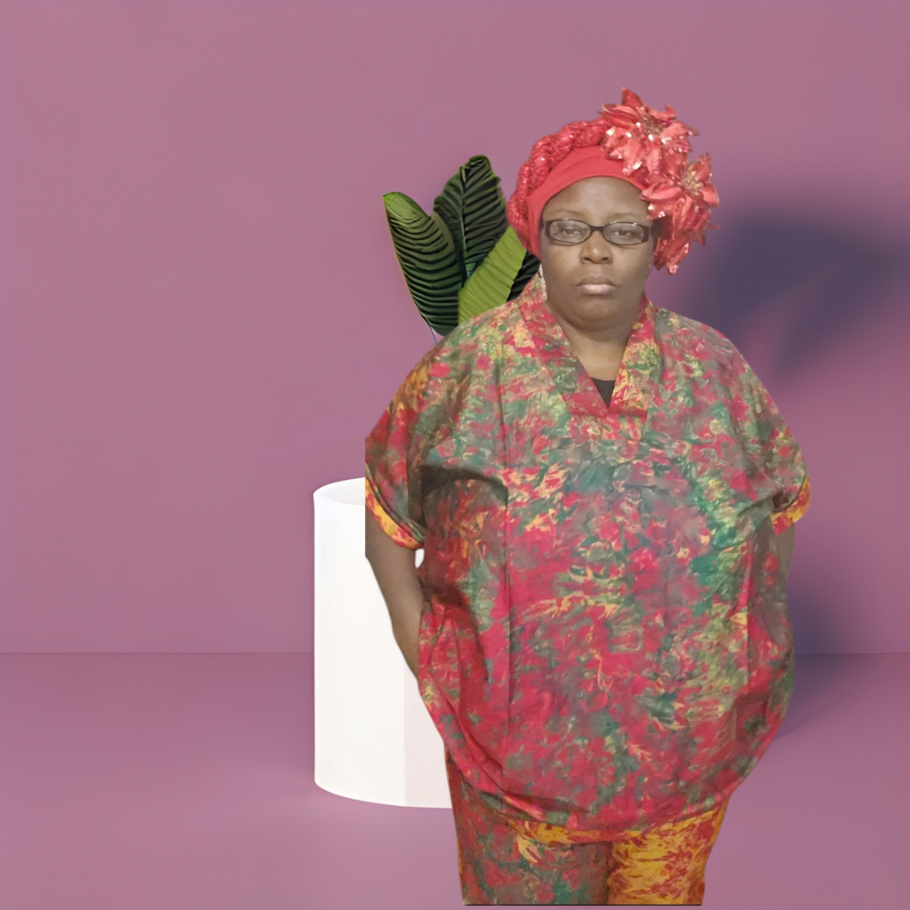 Silk Adire, Tye and Dye top and Pant for women