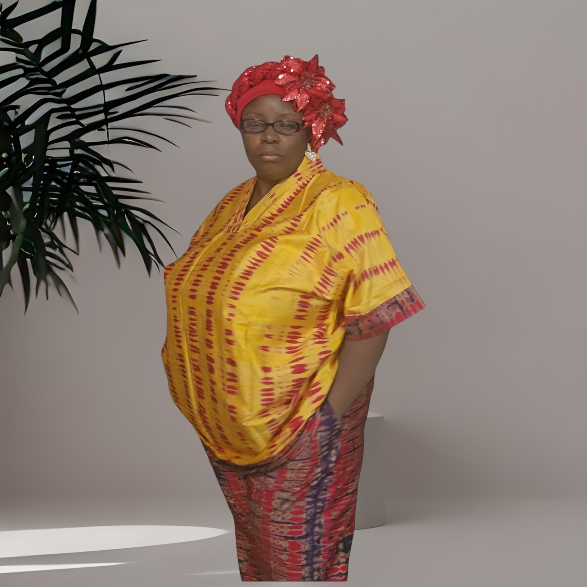 Silk Adire, Tye and Dye top and Pant for women