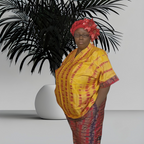 Silk Adire, Tye and Dye top and Pant for women