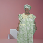 Short Sleeve Ankara Dress for women with 2 side pockets