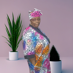 Ankara Kaftan Dress: Long African Bubu Gown, Plus Size and free wear.