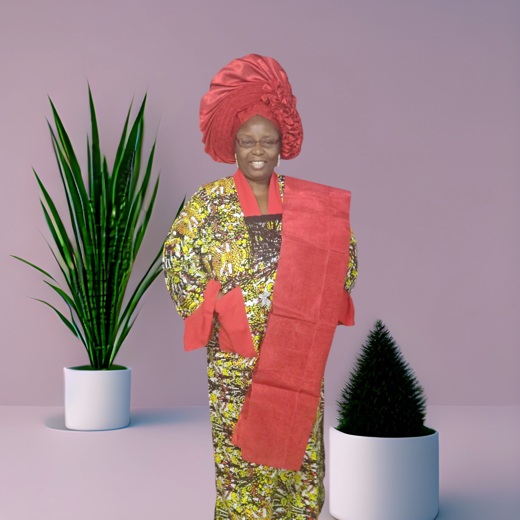 Ankara Kaftan Dress: Long African Bubu Gown, Plus Size and free wear.