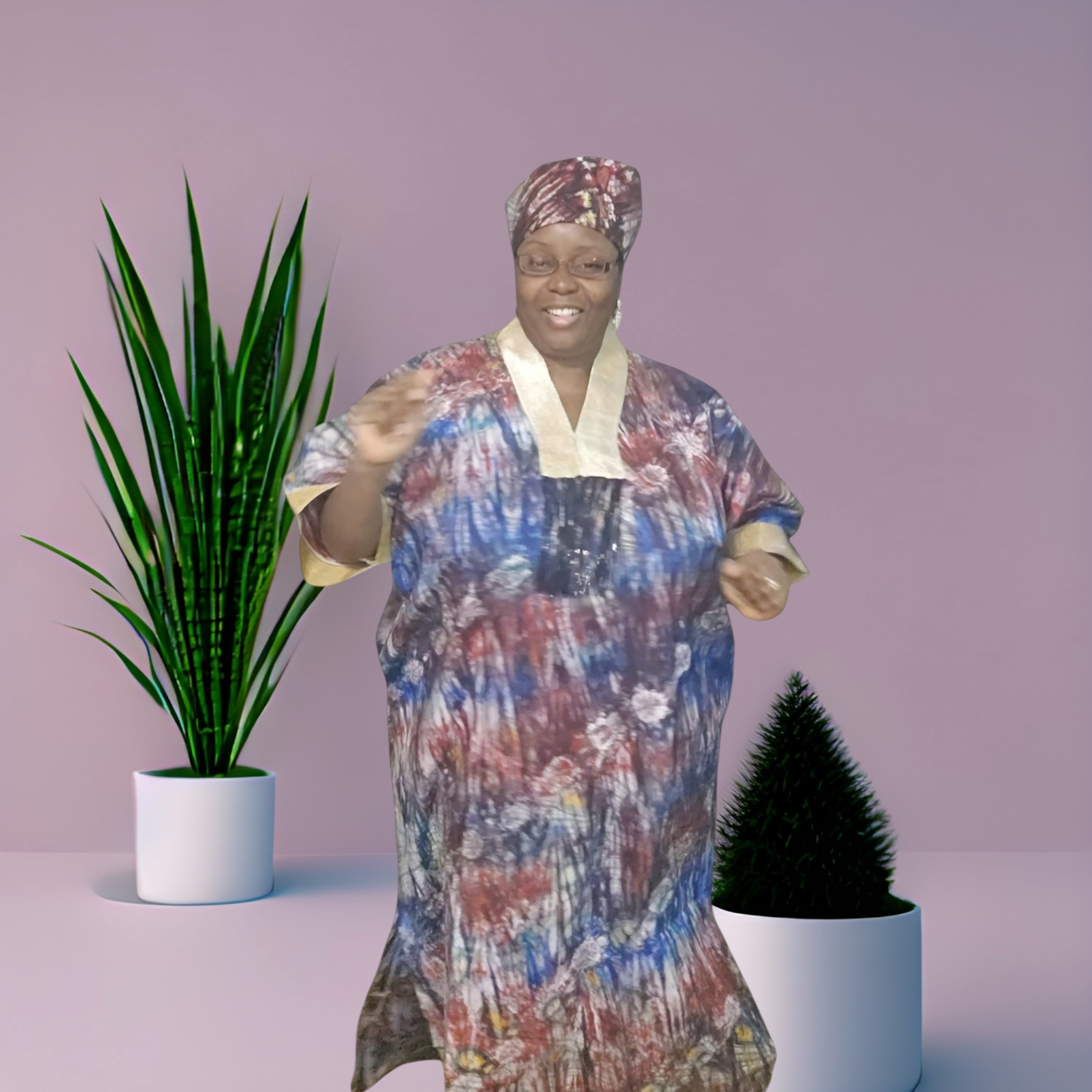 Kampala Kaftan Dress: Long African Bubu Gown, Plus Size, Free wear