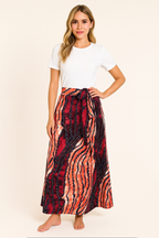 Fully Stoned Ankara Wrap Skirt with Head wrap