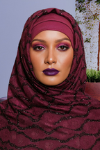 Hijab Scarves with matching Undercap Set,  Muslim Head Scarf for Women Long Shawl Inner Hijab Cap