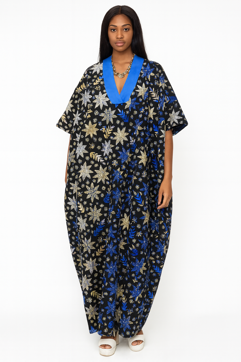 Short Sleeve ankara Bubu Dress for women. Free to wear