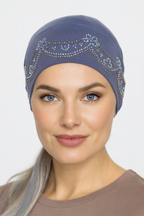 Undercover cap with Rhinestone designs.