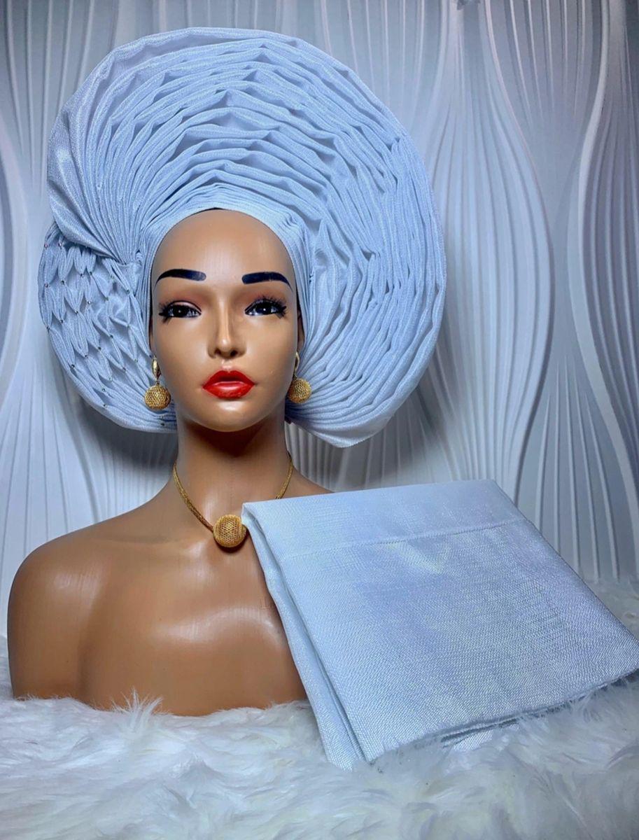 Aso Oke Auto Gele with Iborun – Effortless Elegance by Jazron LLC: Home of African Fashion