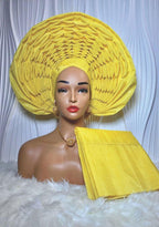 Aso Oke Auto Gele with Iborun – Effortless Elegance by Jazron LLC: Home of African Fashion