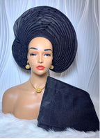 Round Fan Auto Gele, Ready to wear and Party Ready