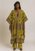 Kinmono with Aso oke finishing for women