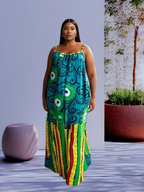 Sleeveless Long Dress for women. Momo designs