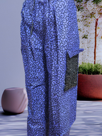 Ankara Cargo Pant for women. African Print Cotton, Elastic Waist with Band.