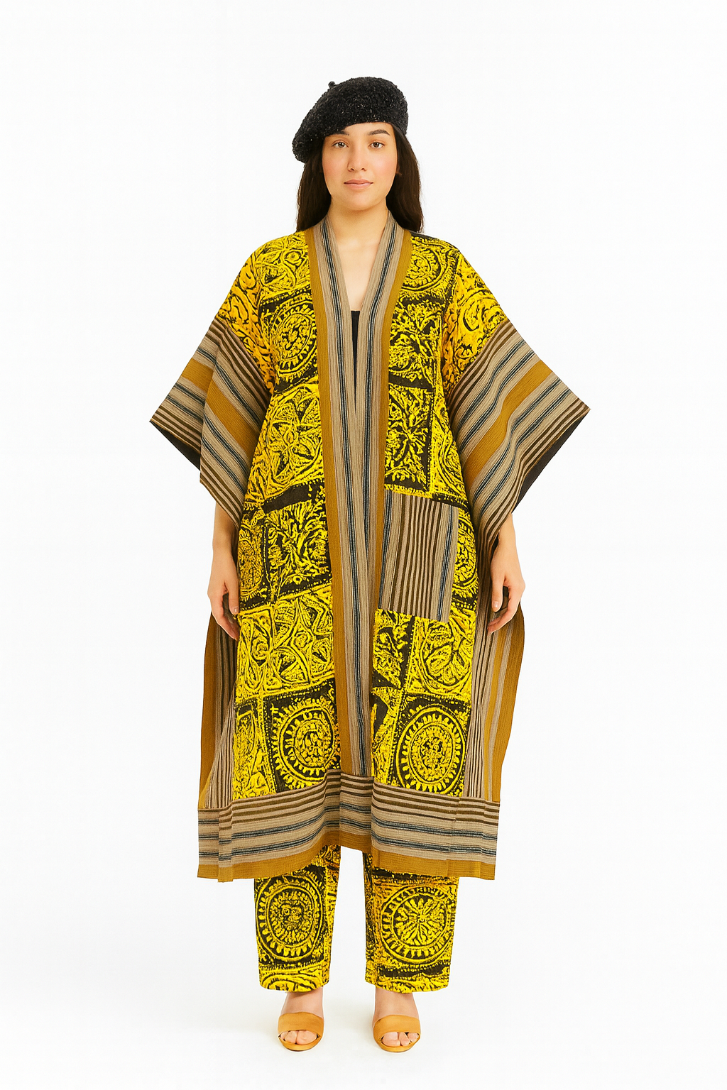 Kinmono with Aso oke finishing for women