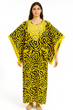 Ankara buterfly Sleeve with inner belt, fully stoned, Bubu for women