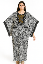 Ankara buterfly Sleeve with inner belt, fully stoned, Bubu for women