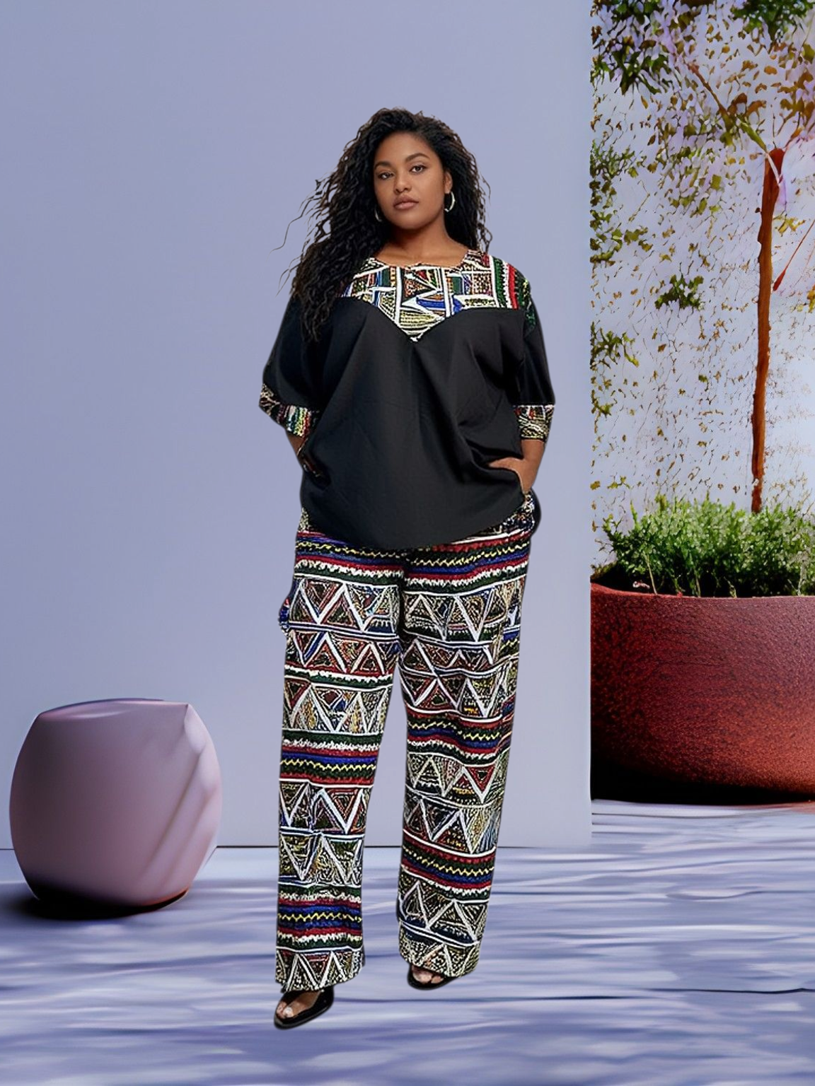 Short Sleeve Top and Pant for women