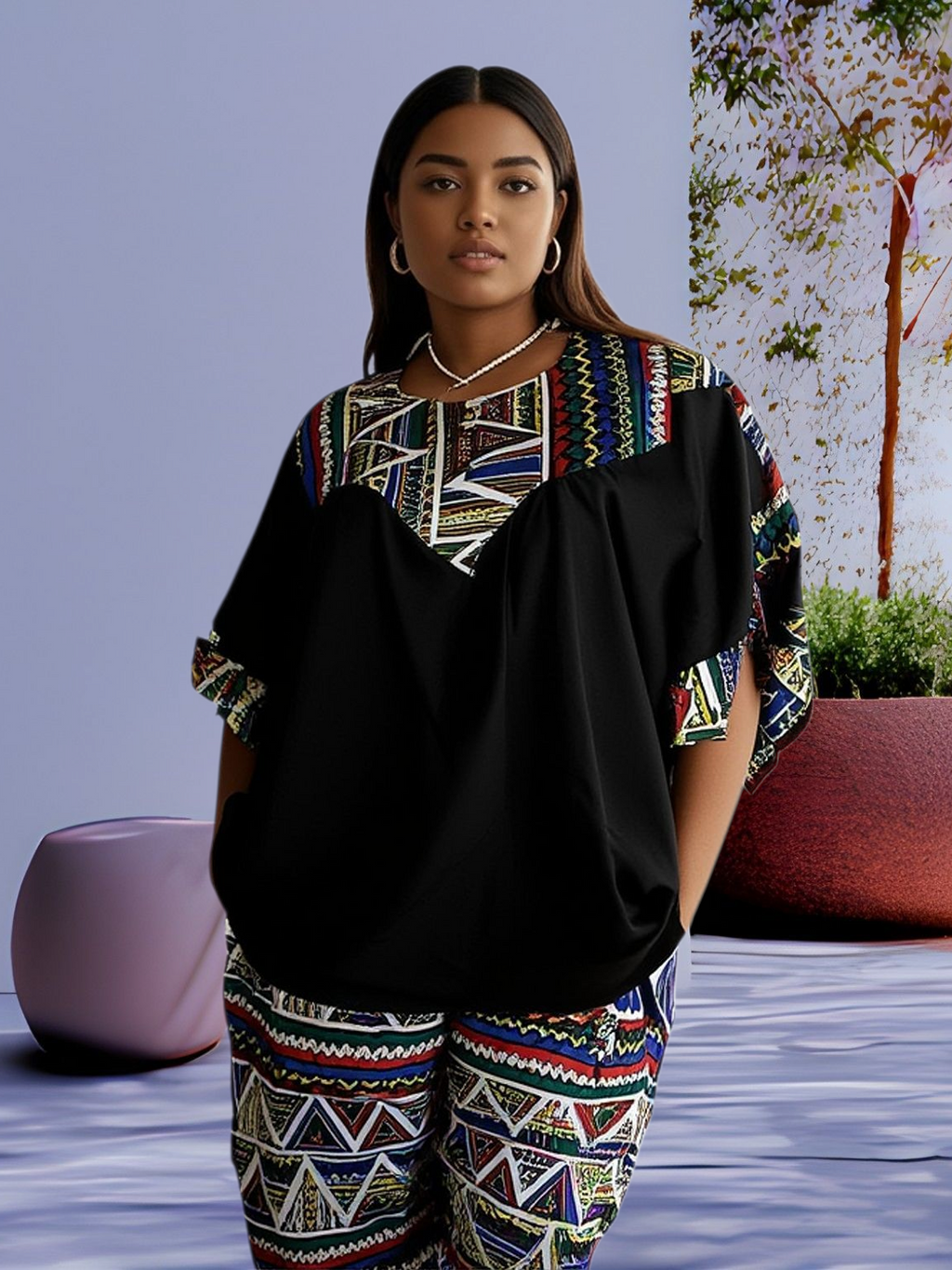 Short Sleeve Top and Pant for women